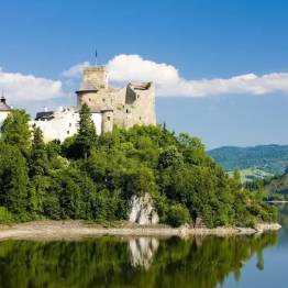 CZORSZTYNIANKA gondolas kruīzi pa Czorsztyńskie ezeru, naktsmītne DZIEDRUS Polija Pieniny Mountains